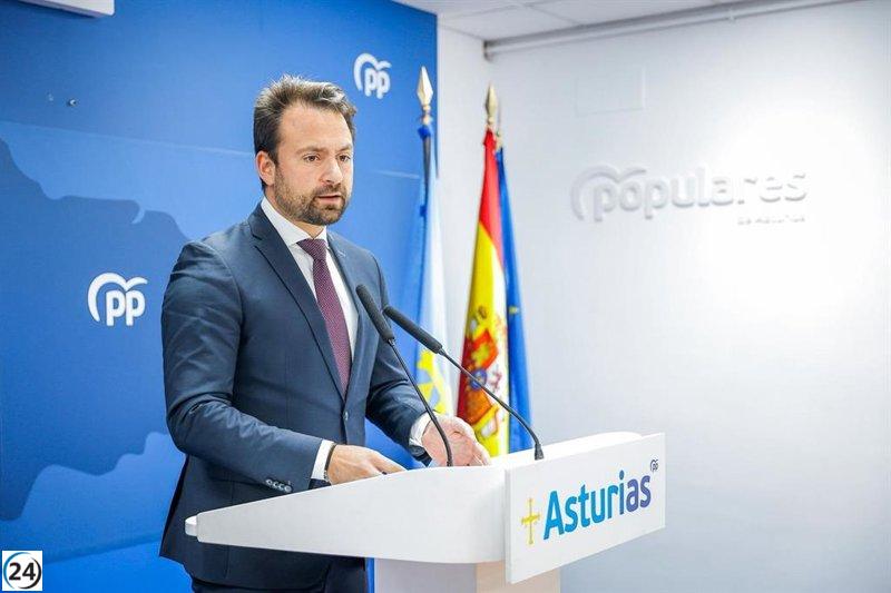 Queipo (PP) denuncia la falta de respuesta de Barbón (PSOE) sobre financiación y exige la renuncia de Peláez por su ausencia en el CPFF.