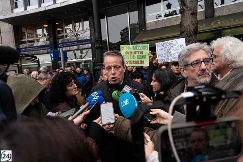 Partidos asturianos se unen en apoyo a la protesta contra el tratado Mercosur.