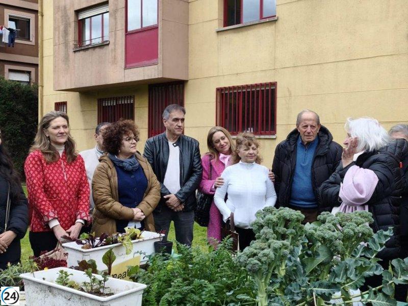 Del Arco lanza en Gijón huertos comunitarios para promover la actividad de los mayores.