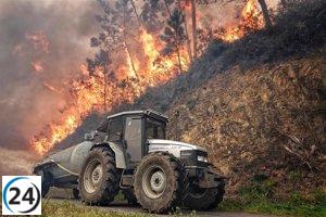 Siete incendios activos y 26 en revisión mantienen a Asturias en alerta forestal.