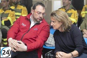Miteco y Principado colaboran en reforestación tras incendio.