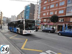 El transporte en autobús urbano crece en Asturias en febrero