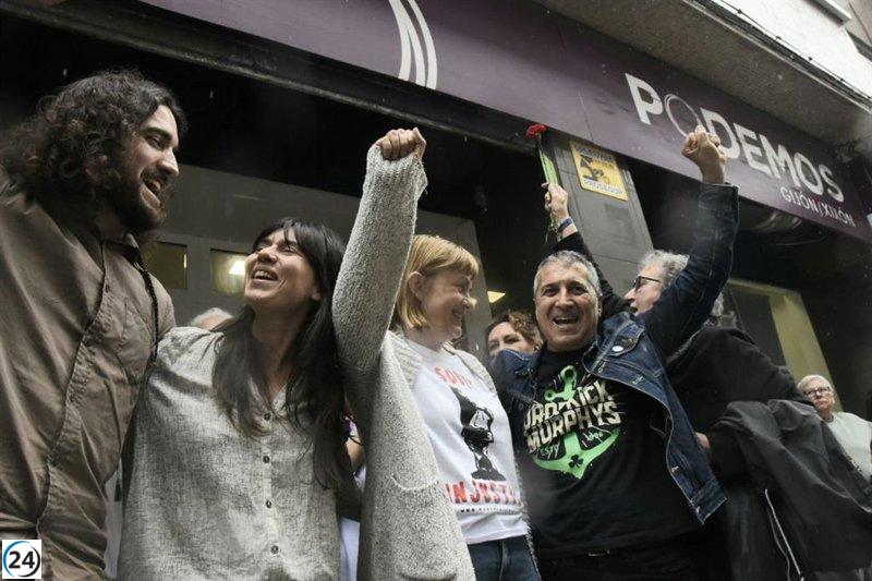 Críticos de Podemos Asturies dejan encierro para trabajar en campaña.