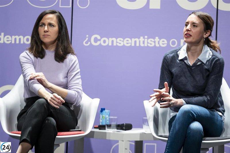 Belarra apoya junto a Montero en la campaña y minimiza el conflicto en Asturias como 