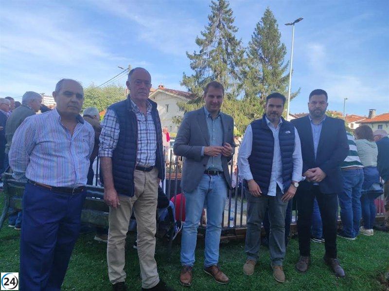 Pumares (Foro) promete más ayudas para los bolos asturianos.