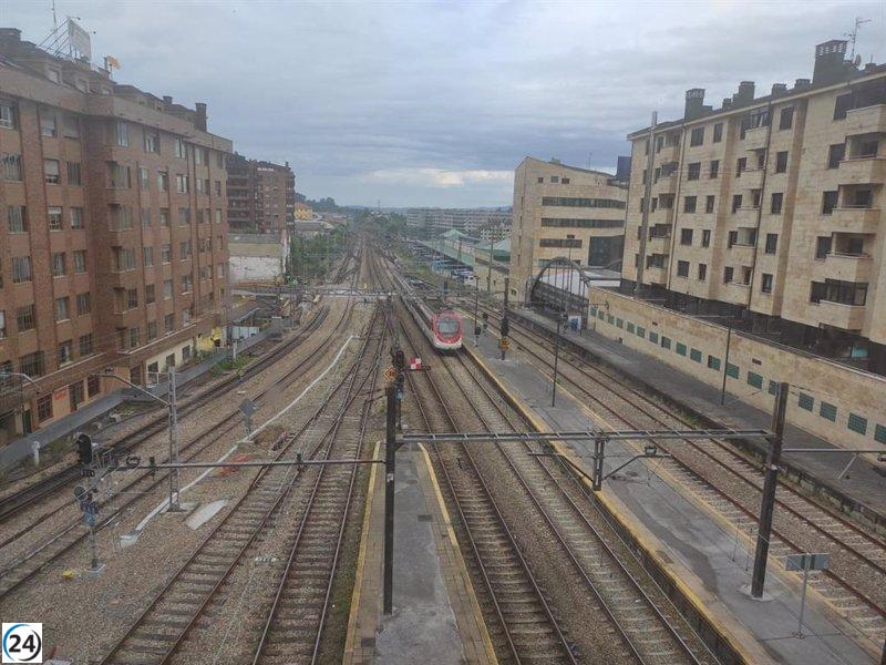 Las obras en la línea ferroviaria cortarán la conexión entre Asturias y la meseta del 12 al 17 de mayo.
