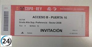 Asturian man arrested in Alcorcón for selling fake Copa del Rey final tickets.