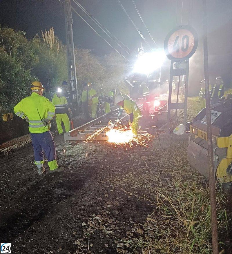 Adif reabre tramo renovado El Berrón-Sotondrio.