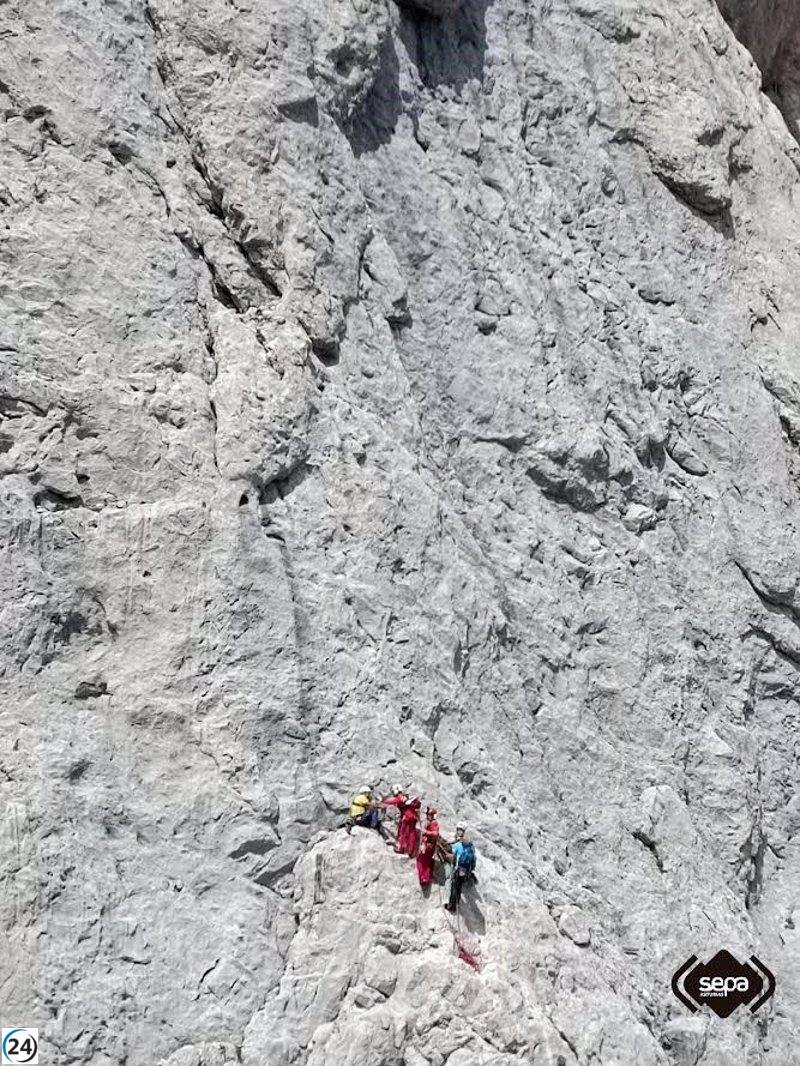 Exitoso rescate de un escalador en el Picu Urriellu.