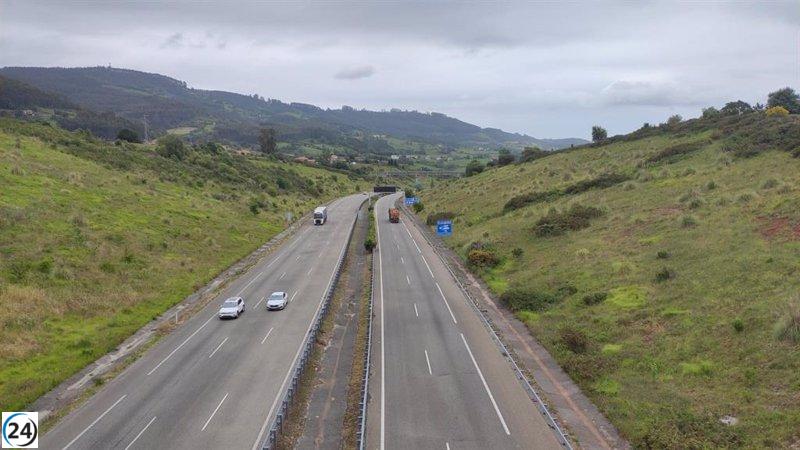 Víctima mortal y ocho heridos leves en 24 accidentes en Asturias durante el fin de semana