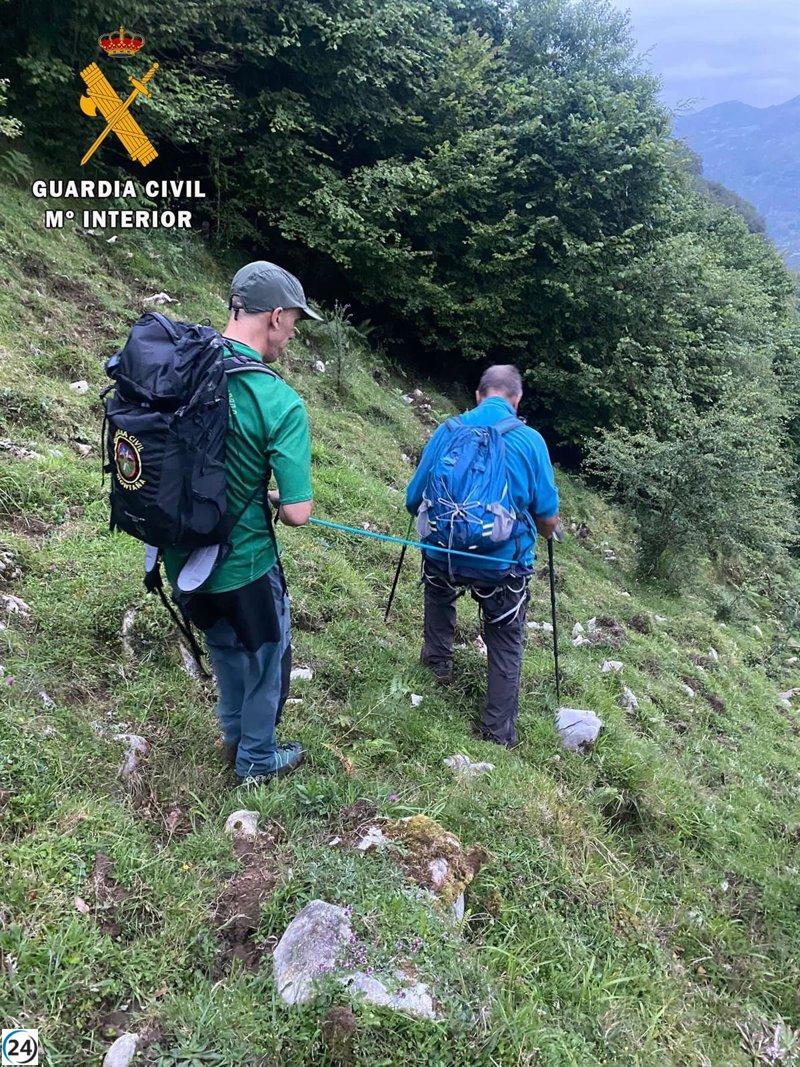 La Guardia Civil salva a un senderista perdido en la Sierra del Cuera