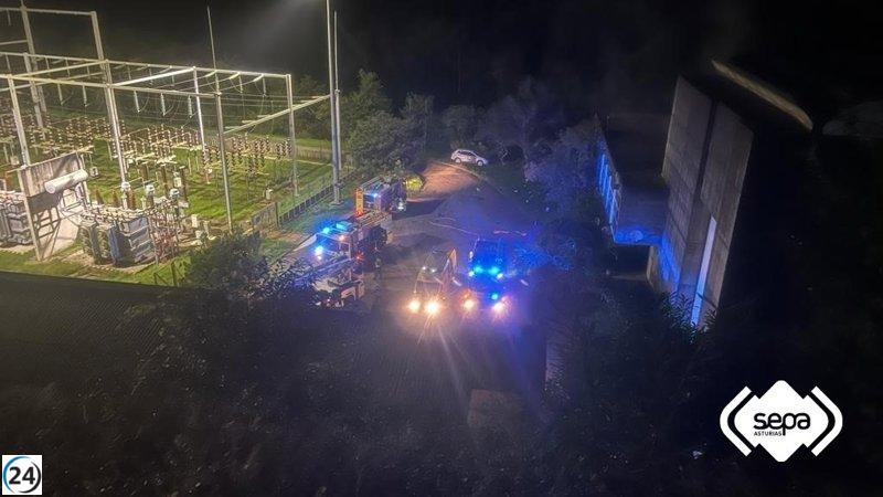 Trabajador de la hidráulica de Villayón hospitalizado por inhalación de humo en incendio