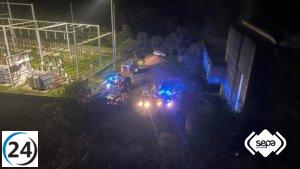 Trabajador de la hidráulica de Villayón hospitalizado por inhalación de humo en incendio