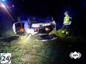 Cuatro heridos en trágico accidente vial en Vega de Pope, Cangas del Narcea.