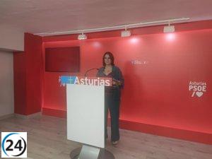 Lastra (PSOE) insta al PP a romper pactos con partidos similares a Vox, afirma que Moriyón (Foro) estaba al tanto de su postura.