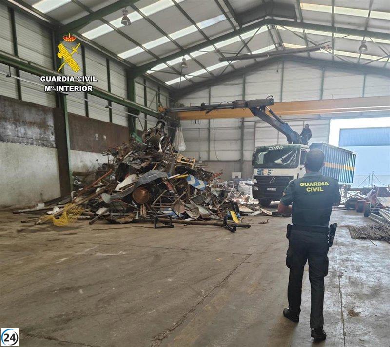 Dos delincuentes arrestados por saqueo en empresa constructora de Nava