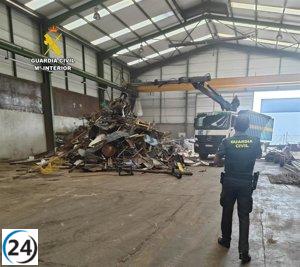 Dos delincuentes arrestados por saqueo en empresa constructora de Nava