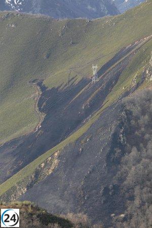 Ola de incendios arrasa Asturias: registro de 11 fuegos en 6 localidades.