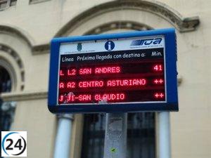 El transporte en autobús experimenta un crecimiento récord del 27,1% en septiembre en Asturias