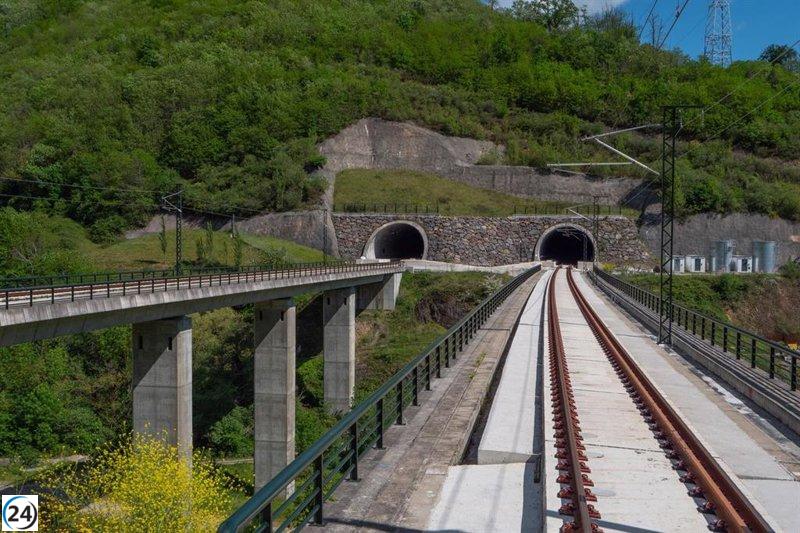 Primera jornada histórica: Trenes de mercancías estrenan vía Pajares