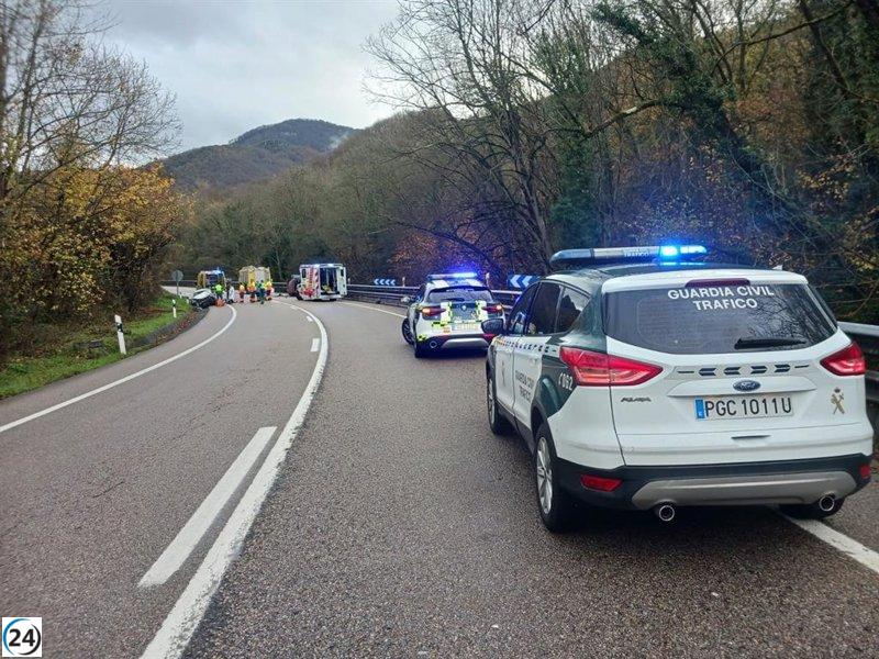 Trágico suceso en Lena: anciano de 84 años pierde la vida en accidente de tráfico