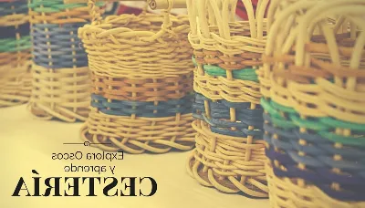 Talleres de elaboración de cestería en la Comarca de la Sidra